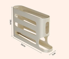 SEO Title: 2–4 Layer Slide Egg Storage Box – Ladder-Style, Large Capacity, Auto-Rolling for Refrigerator Door