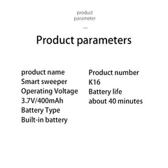 Xiaomi Mini Robotic Vacuum Cleaner | USB Rechargeable 3-in-1 Wet/Dry Sweeping & Mopping