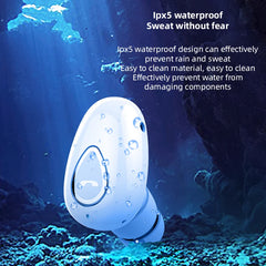 Mini Invisible Earphones Bluetooth 5.0 Wireless Headphones - Sports & HiFi Music Earbuds with Mic