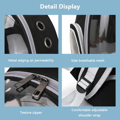 Pet Cat Carrying Bag - Space Pet Backpacks Breathable Portable Transparent Backpack for Puppy Dog Transport Carrier Space Capsule Bags