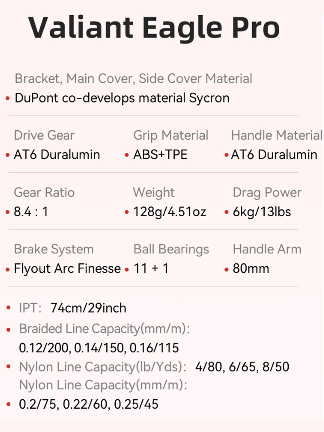 KastKing Valiant Eagle II Pro Bait Finesse System Baitcasting Reel - 6kg Max Drag, 8.4:1 High-Speed Fishing Reel for Bass & Pike