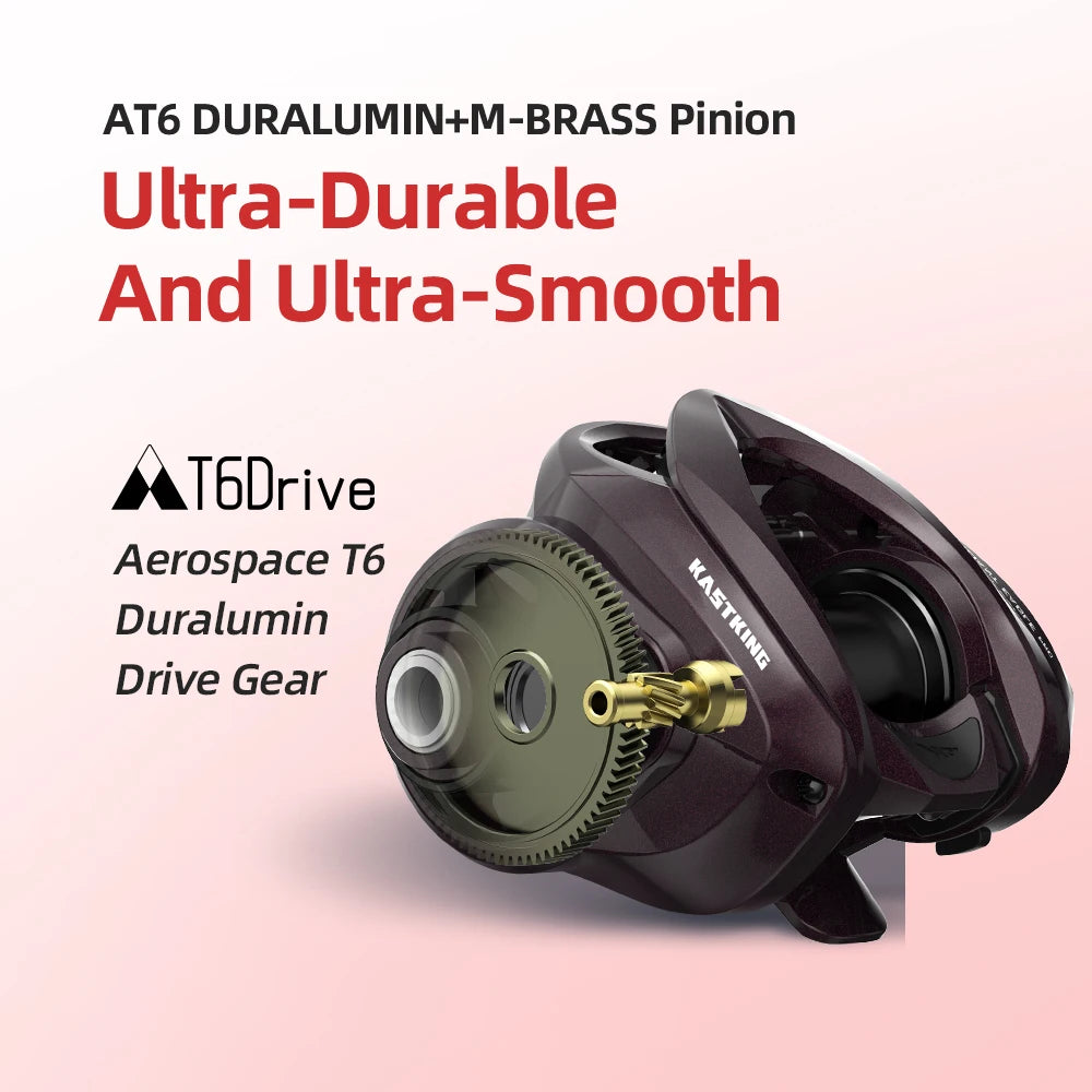 KastKing Valiant Eagle II Pro Bait Finesse System Baitcasting Reel - 6kg Max Drag, 8.4:1 High-Speed Fishing Reel for Bass & Pike