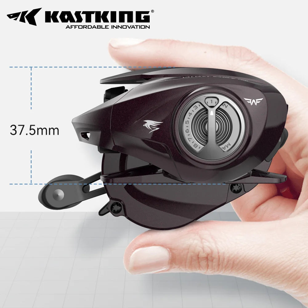 KastKing Valiant Eagle II Pro Bait Finesse System Baitcasting Reel - 6kg Max Drag, 8.4:1 High-Speed Fishing Reel for Bass & Pike