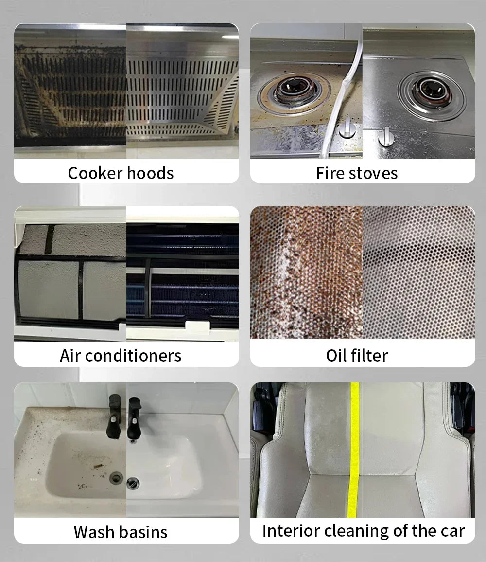 2500W High and Temperature Handheld Steam Cleaner - Multi-Purpose Steam Cleaning Machine for Air Conditioners, Kitchen Hoods, Cars, Floors, and More