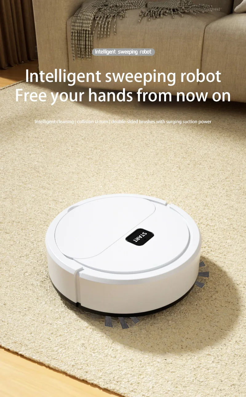 Xiaomi Automatic Portable Mini Home Floor Robotic Vacuum Cleaner USB Rechargeable Wet Dry Three-In-One Sweeping Machine Home NEW
