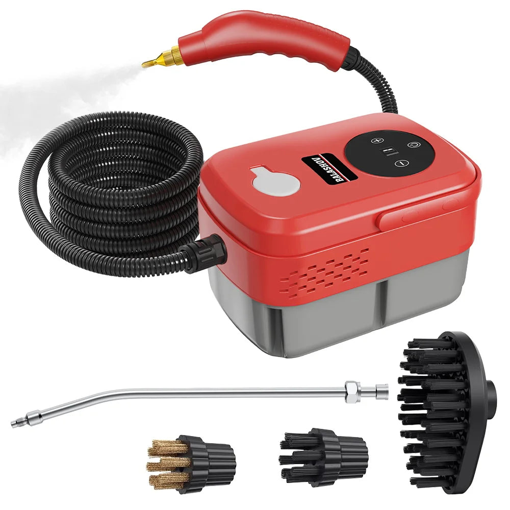 2500W High and Temperature Handheld Steam Cleaner - Multi-Purpose Steam Cleaning Machine for Air Conditioners, Kitchen Hoods, Cars, Floors, and More