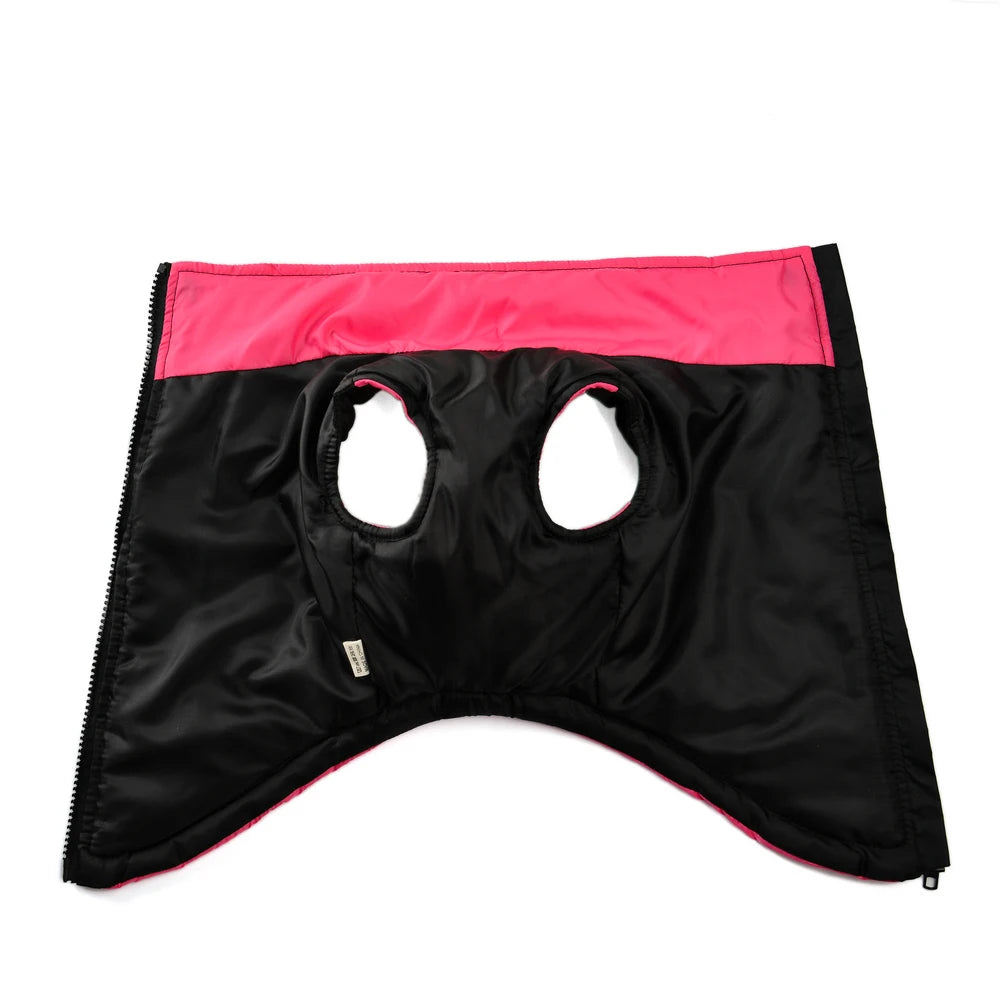 Cozy Puppy Clothes Winter Windproof Jacket Coat - Warm Solid Pet Zipper Costumes for Small and Medium Dogs and Cats