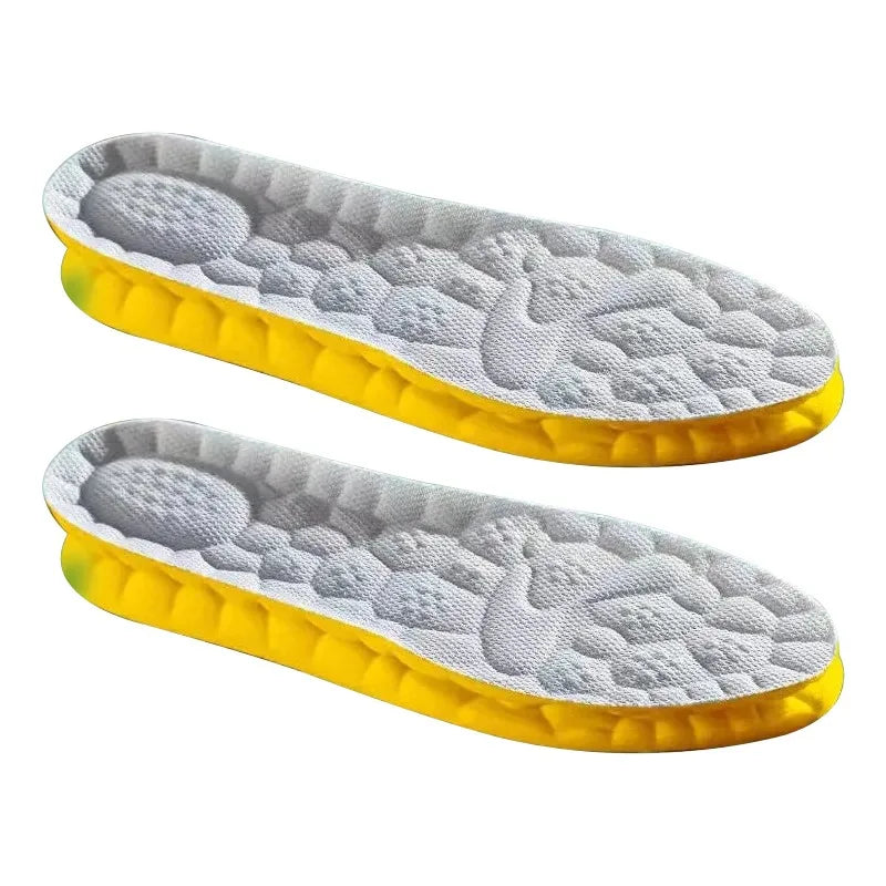 4D Cloud Technology Sports Insoles – Soft, Breathable, Shock-Absorbing Orthopedic Cushion for Running Shoes