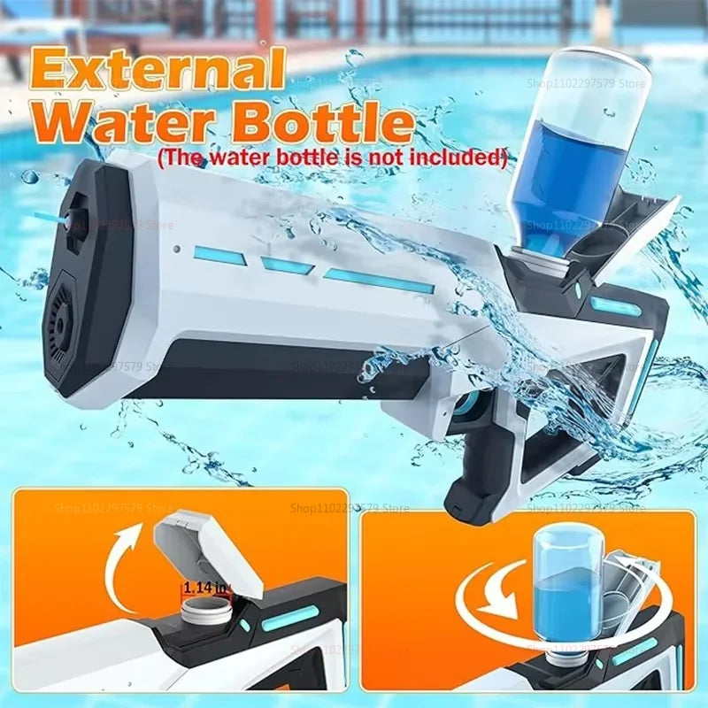 2025 New Automatic Water Absorbing Electric Water Gun for Kids & Adults – Outdoor Beach, Pool, Swim Summer Toy