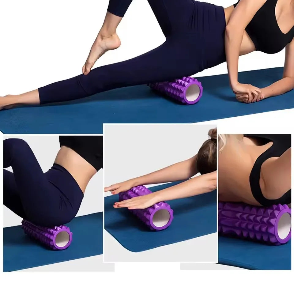 30cm Foam Column Muscle Relaxation Training Pilates Yoga Fitness Massage Foam Roller Grid Trigger Point Therapy Home Exercise
