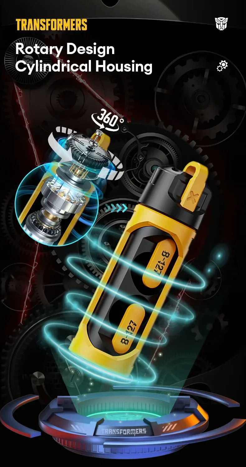 TRANSFORMERS TF-T11 Bumblebee Earphones Bluetooth Wireless Long Endurance Noise Reduction Headphones Music Sport Gaming Earbuds