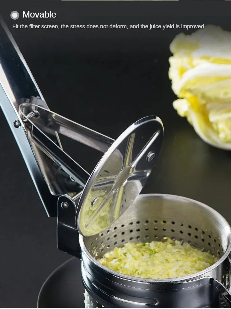 Stainless Steel Vegetable Dehydrator - Kitchen Gadget for Squeezed Vegetables, Stuffed Dumplings, and Cabbage Preparation