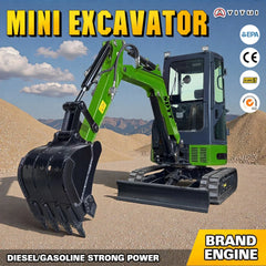 EPA Kubota 2.6–3 Ton Mini Bagger Excavator – Customizable Digger with Powerful Performance & Satisfactory Service