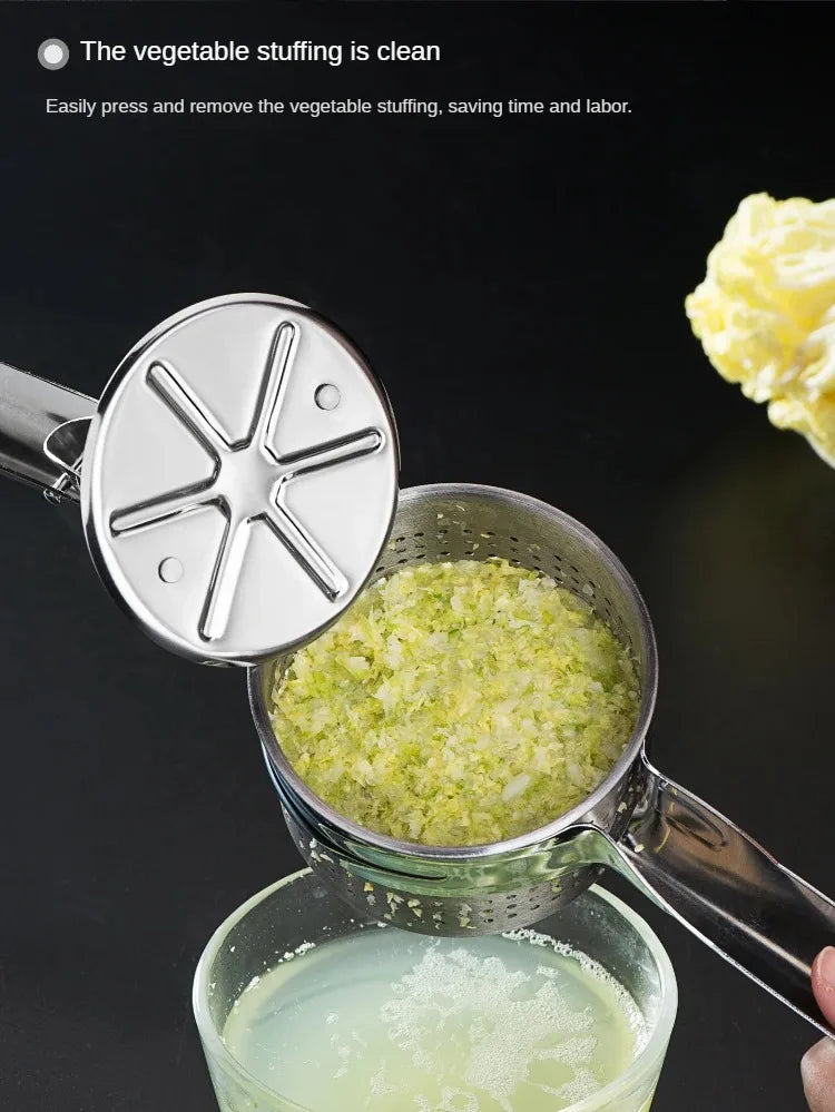 Stainless Steel Vegetable Dehydrator - Kitchen Gadget for Squeezed Vegetables, Stuffed Dumplings, and Cabbage Preparation