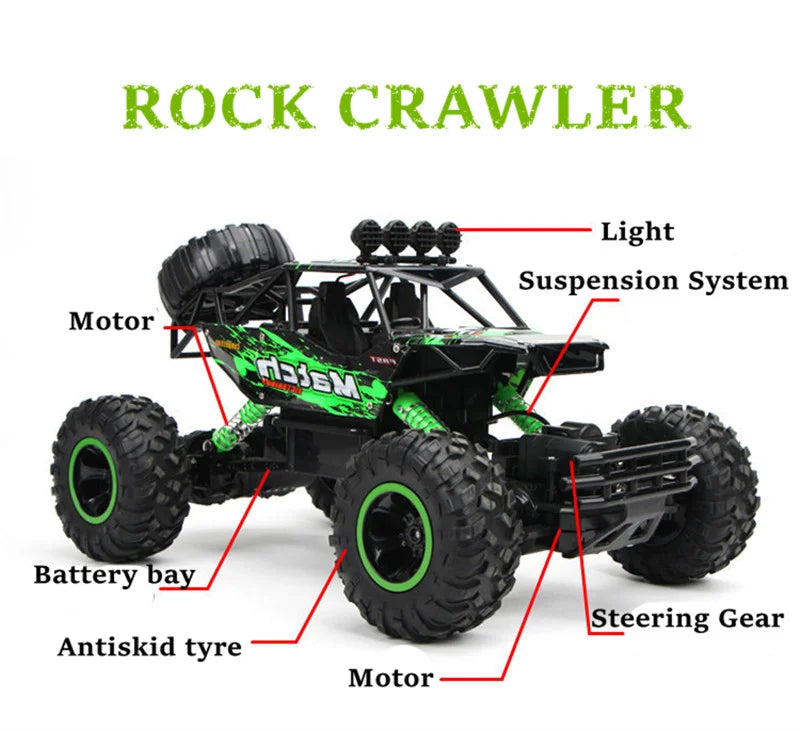 1:12 1:16 4WD RC Car 2.4G Radio Control Car Buggy - Off-Road Remote Control Cars Trucks for Boys & Children