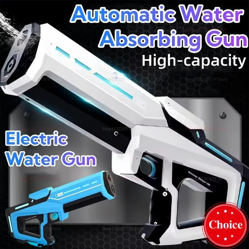 2025 New Automatic Water Absorbing Electric Water Gun for Kids & Adults – Outdoor Beach, Pool, Swim Summer Toy