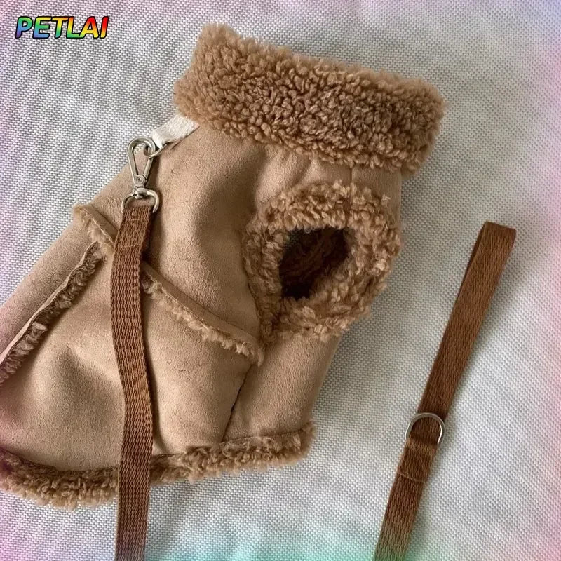 Dog Cute Vest Clothes Jacket Accessories Small Dog Luxury Autumn Winter Medium Dress Soft Pet Clothing Designer Coat Home