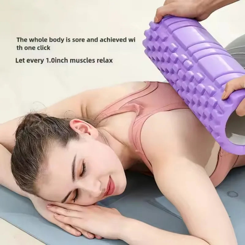 30cm Foam Column Muscle Relaxation Training Pilates Yoga Fitness Massage Foam Roller Grid Trigger Point Therapy Home Exercise