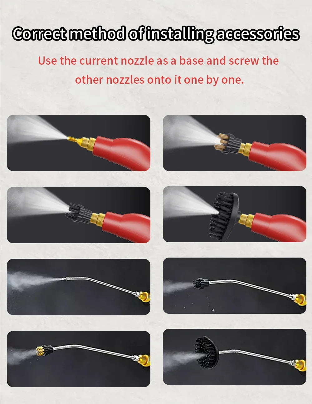 2500W High and Temperature Handheld Steam Cleaner - Multi-Purpose Steam Cleaning Machine for Air Conditioners, Kitchen Hoods, Cars, Floors, and More