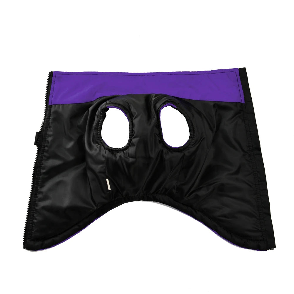 Cozy Puppy Clothes Winter Windproof Jacket Coat - Warm Solid Pet Zipper Costumes for Small and Medium Dogs and Cats