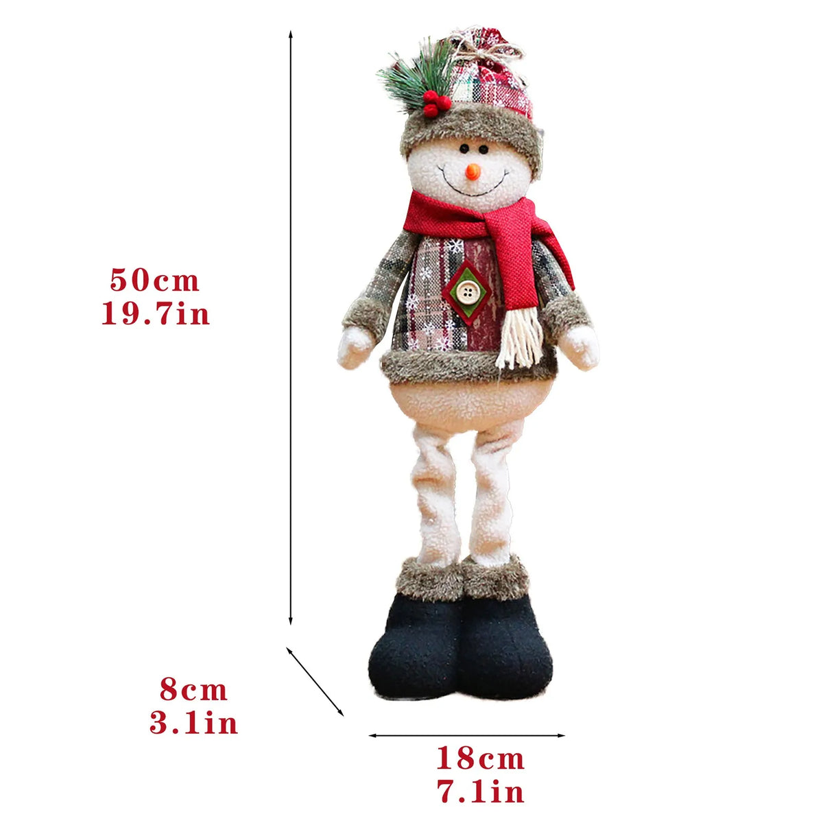 New Big Santa Claus Snowman Elk Doll Children Xmas Gift Christmas Tree Decorations Home Wedding Party Supplies Plush Ornaments