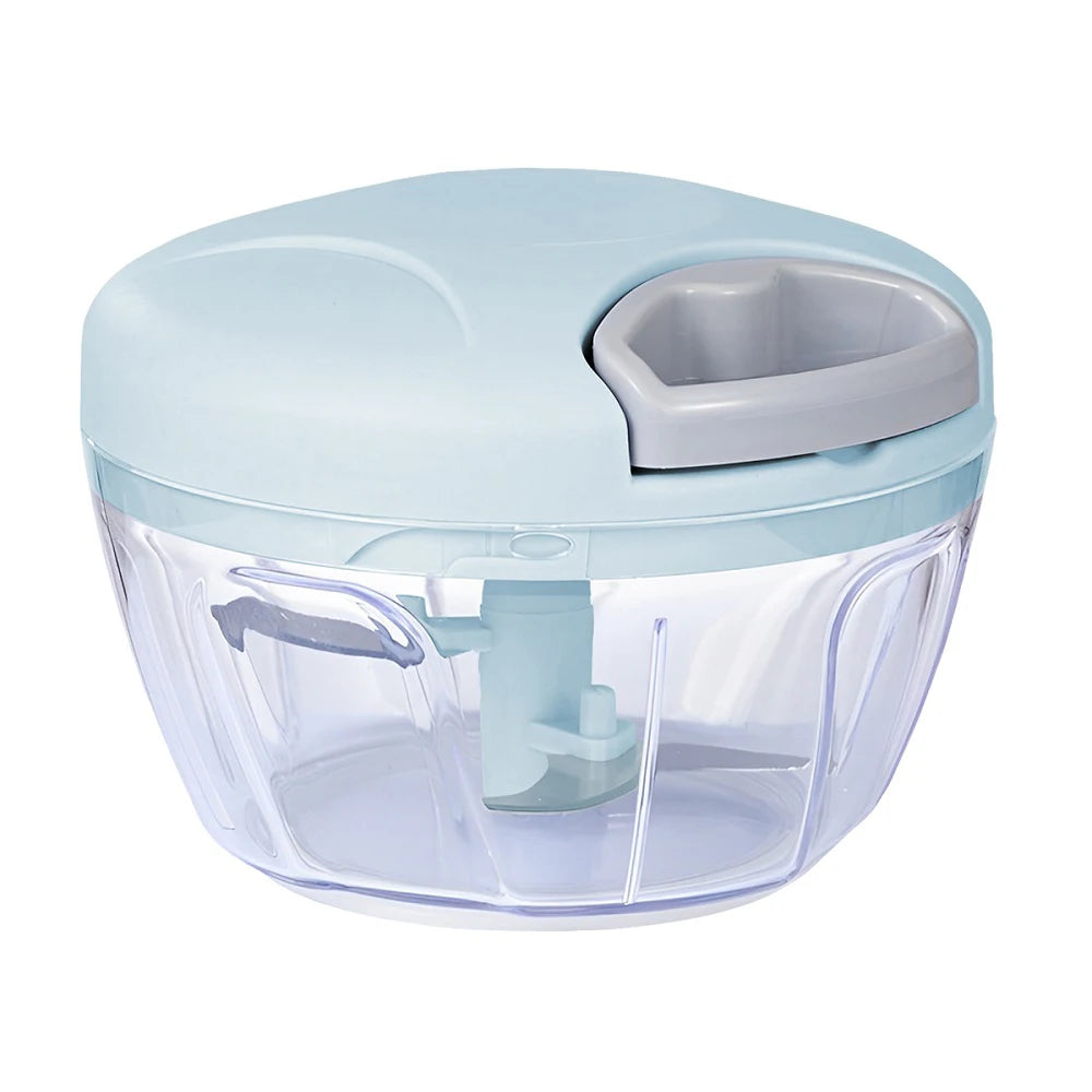 Home Kitchen Manual Ginger Grinder - Multifunctional Food, Vegetable Cutter & Meat Grinder with 500ml/900ml Capacity