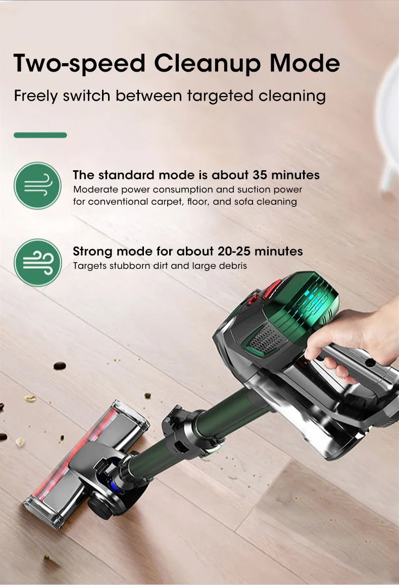 15kPa Folding Wireless Vacuum Cleaner Handheld Powerful Suction LED Light 35min Use Home Floor Cleaner Mite Removal for Turkey