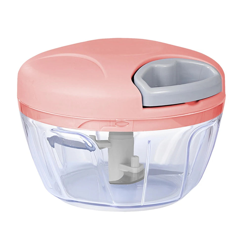 Home Kitchen Manual Ginger Grinder - Multifunctional Food, Vegetable Cutter & Meat Grinder with 500ml/900ml Capacity