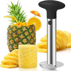 Stainless Steel Pineapple Corer and Slicer - Pineapple Peeler, Corer, and Fruit Cutter Kitchen Gadget Accessory