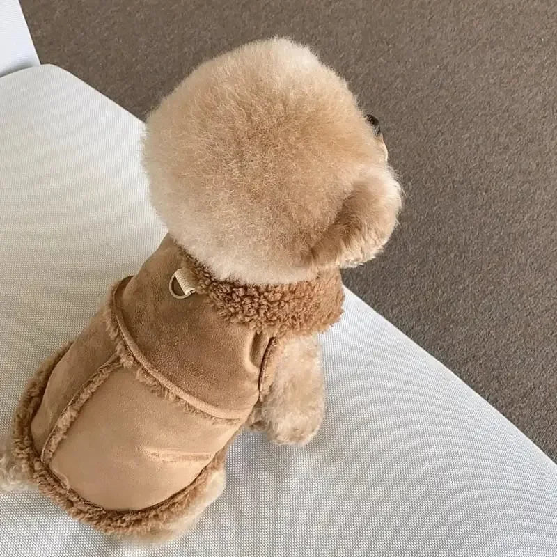 Dog Cute Vest Clothes Jacket Accessories Small Dog Luxury Autumn Winter Medium Dress Soft Pet Clothing Designer Coat Home