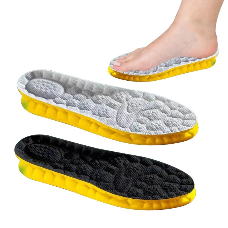 4D Cloud Technology Sports Insoles – Soft, Breathable, Shock-Absorbing Orthopedic Cushion for Running Shoes