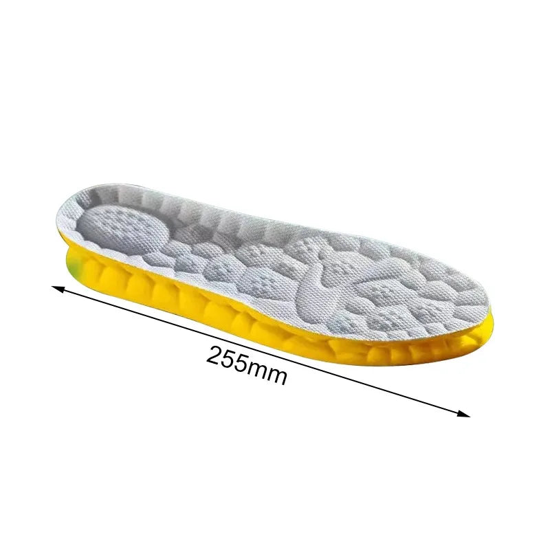 4D Cloud Technology Sports Insoles – Soft, Breathable, Shock-Absorbing Orthopedic Cushion for Running Shoes