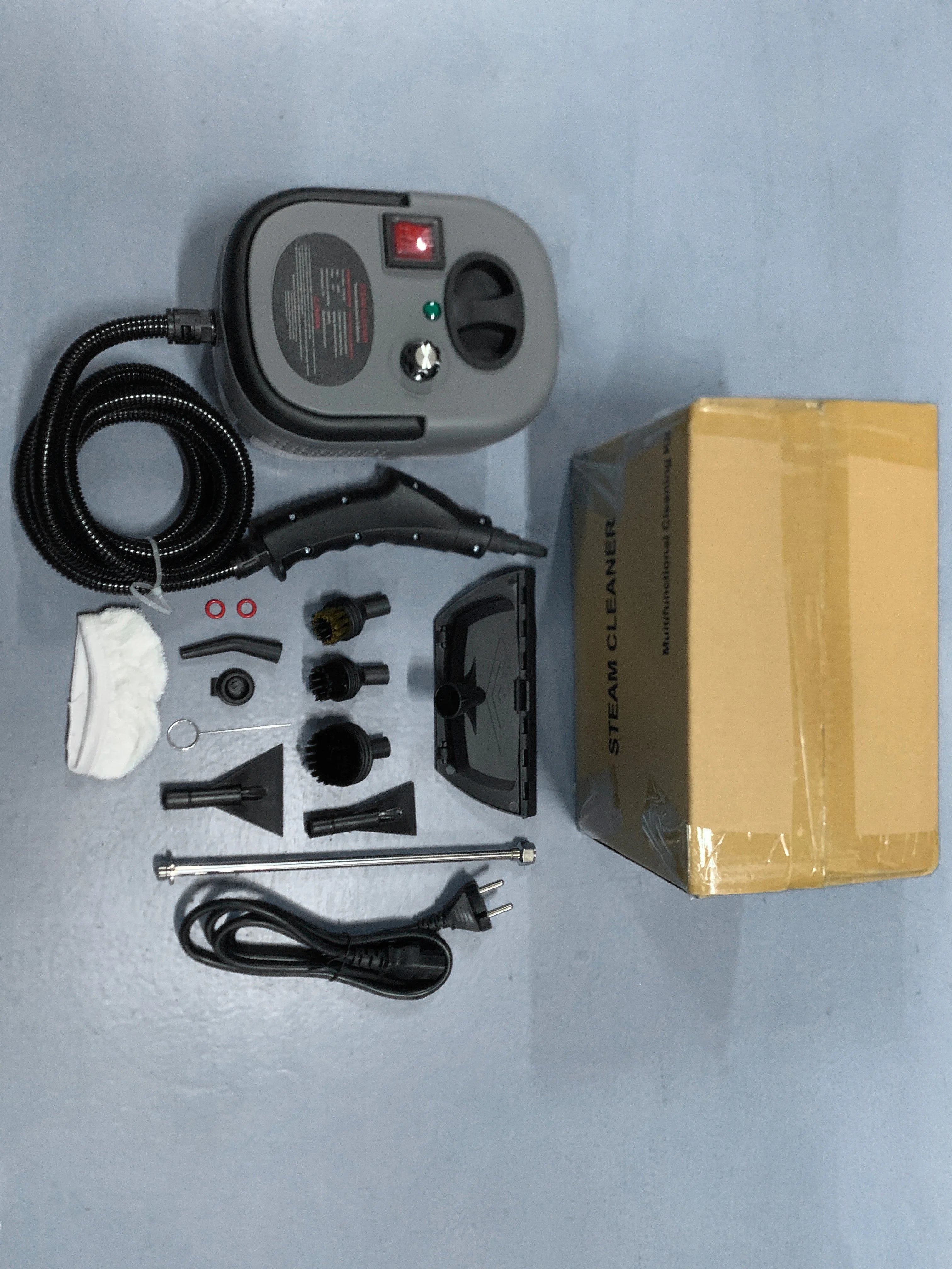 2500W High and Temperature Handheld Steam Cleaner - Multi-Purpose Steam Cleaning Machine for Air Conditioners, Kitchen Hoods, Cars, Floors, and More