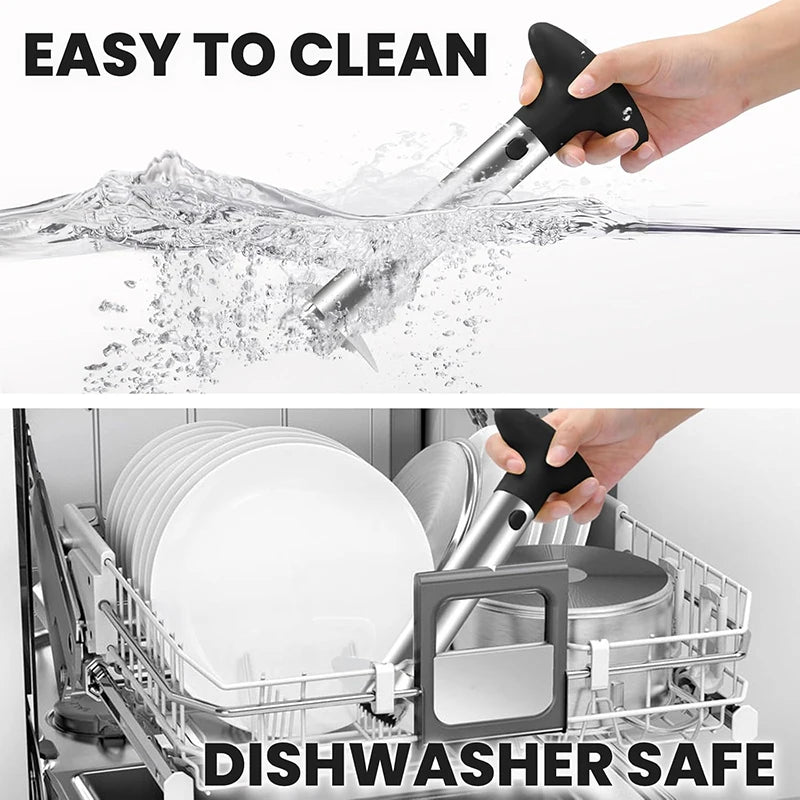 Stainless Steel Pineapple Corer and Slicer - Pineapple Peeler, Corer, and Fruit Cutter Kitchen Gadget Accessory