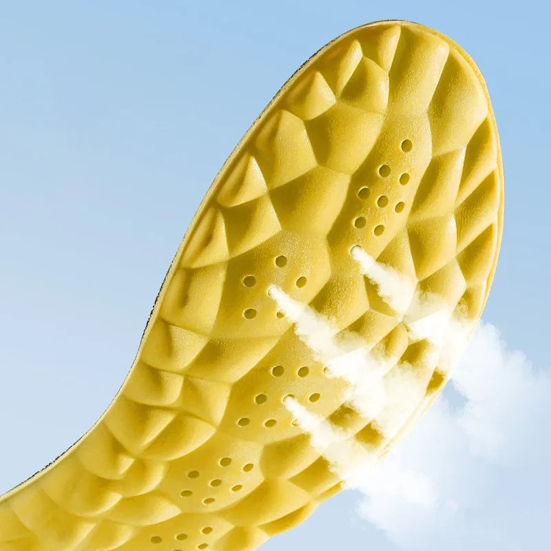 4D Cloud Technology Sports Insoles – Soft, Breathable, Shock-Absorbing Orthopedic Cushion for Running Shoes