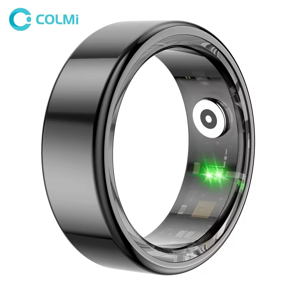 COLMI R02 Smart Ring Military Grade Titanium Steel Shell Health Monitoring IP68 & 5ATM Waterproof Multi-sport Modes